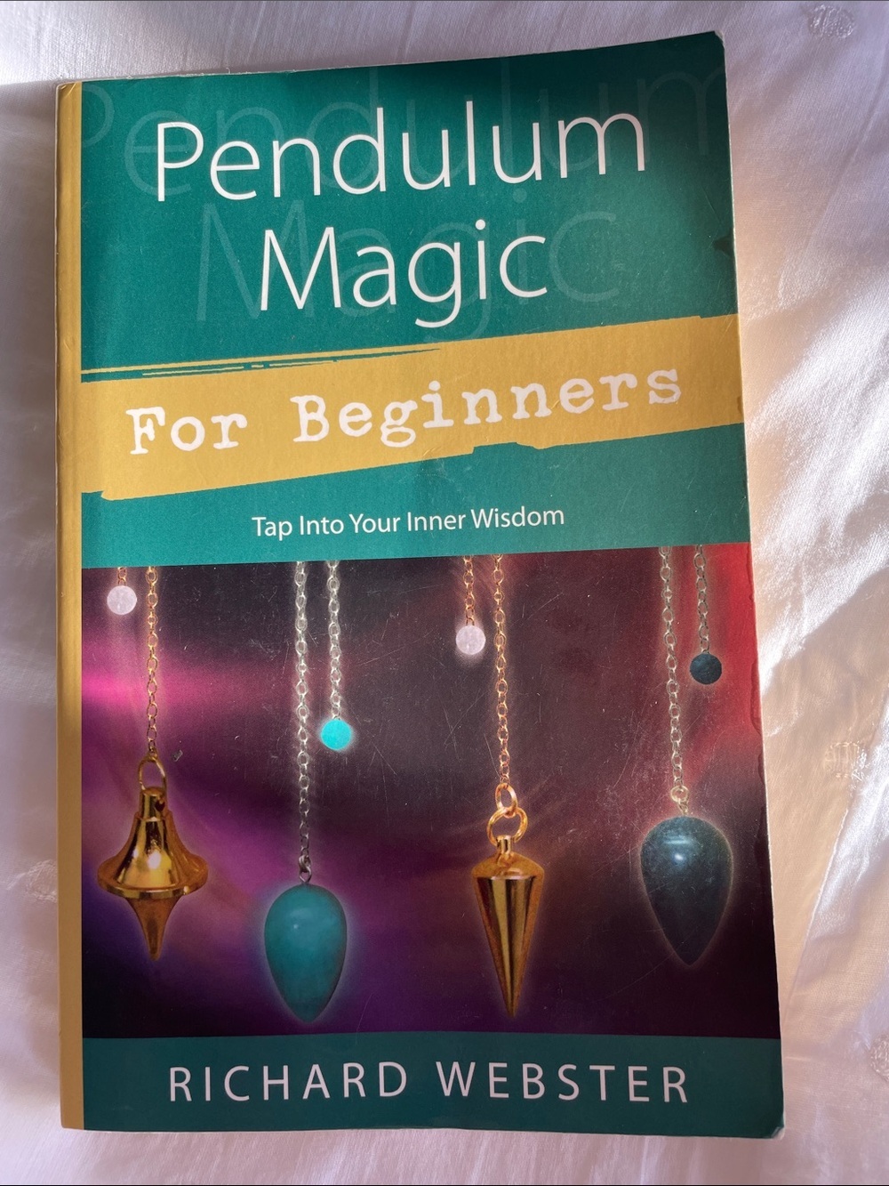 Pendulum Magic For Beginners - Teal and Gold Book by